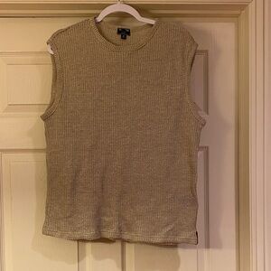 Todd Snyder Tan Sleeveless Knit Top Sz M.  See pictures.